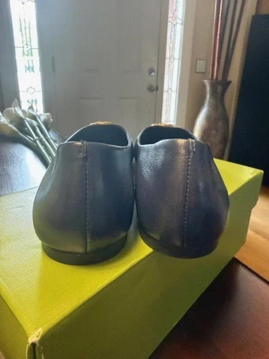 NWT TORY BURCH- CHELSEA CAP-TOE BALLET FLAT- Size: 7.5 Royal Navy - Picture 10 of 11